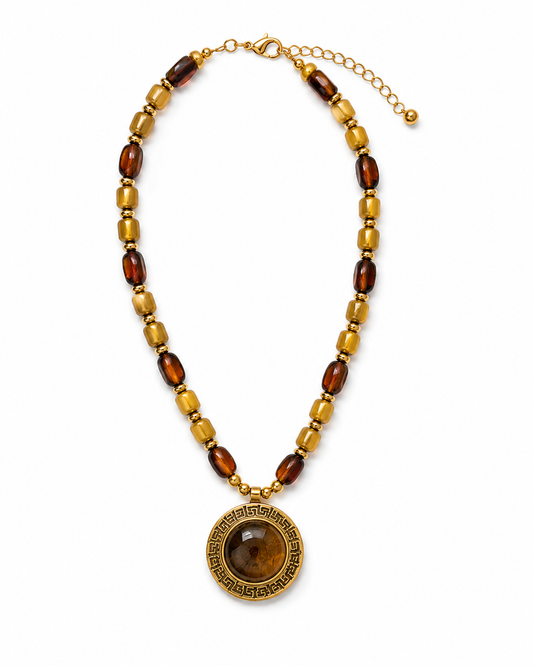 Earthy stone necklace Garud Wear