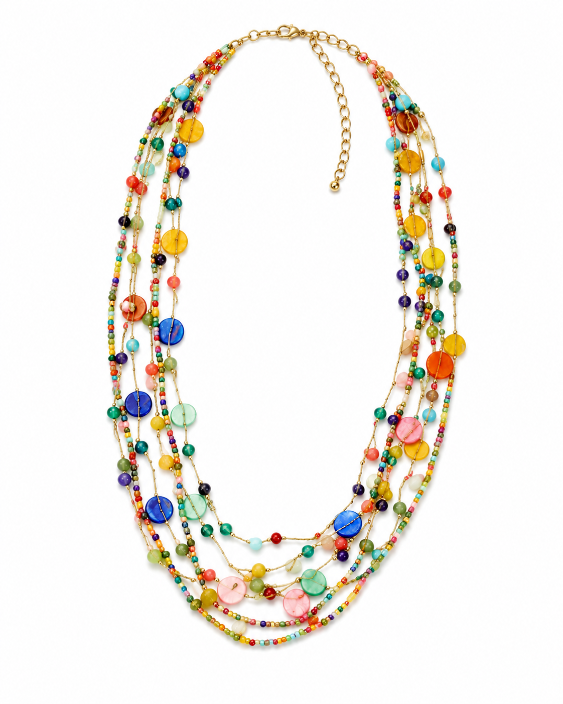Multi-colour raisin stone necklace Garud Wear