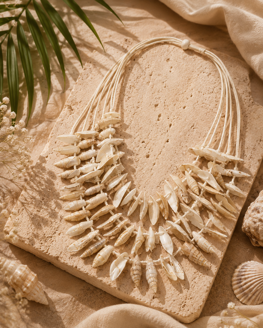 Off-white shell necklace Garud Wear