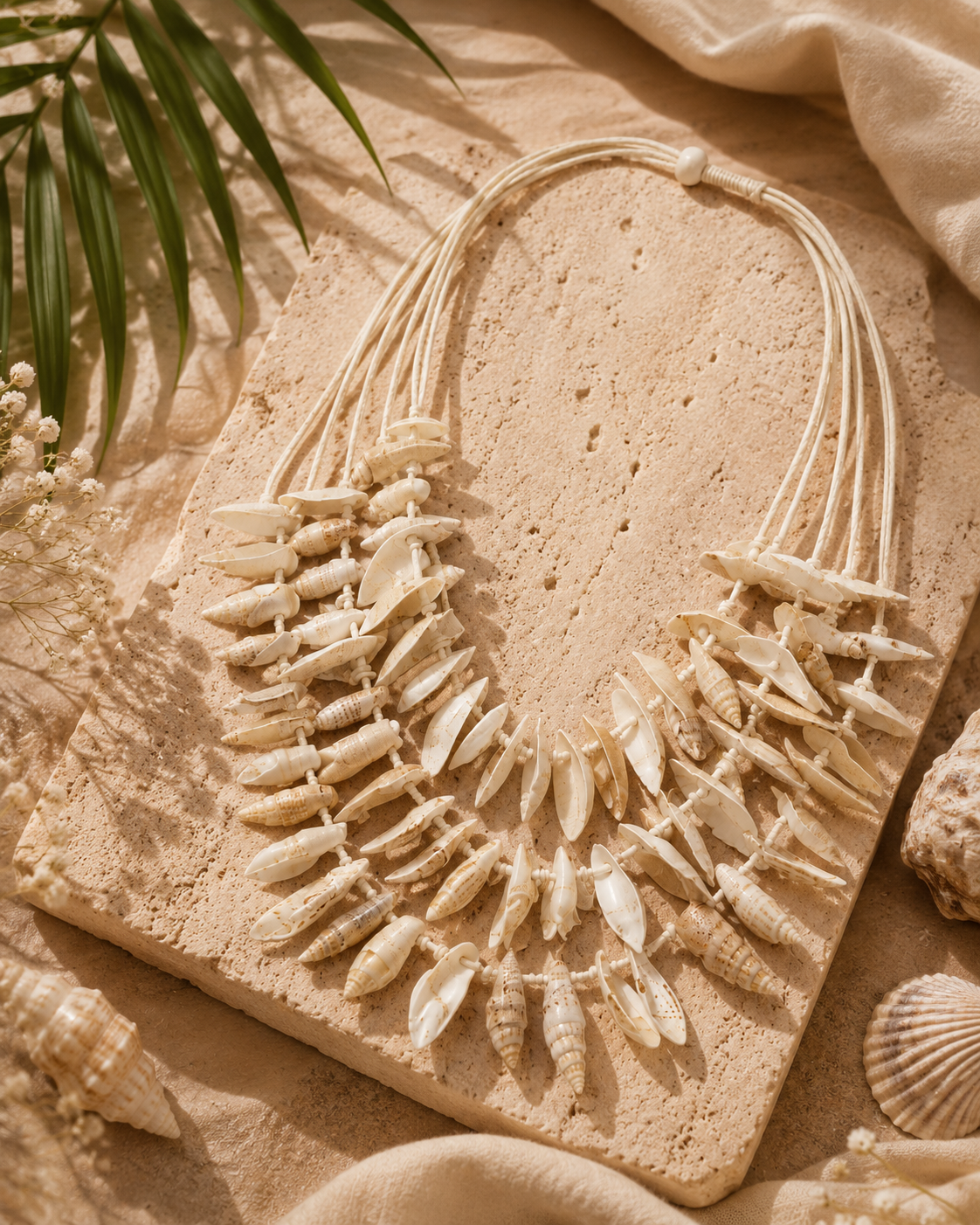 Off-white shell necklace Garud Wear
