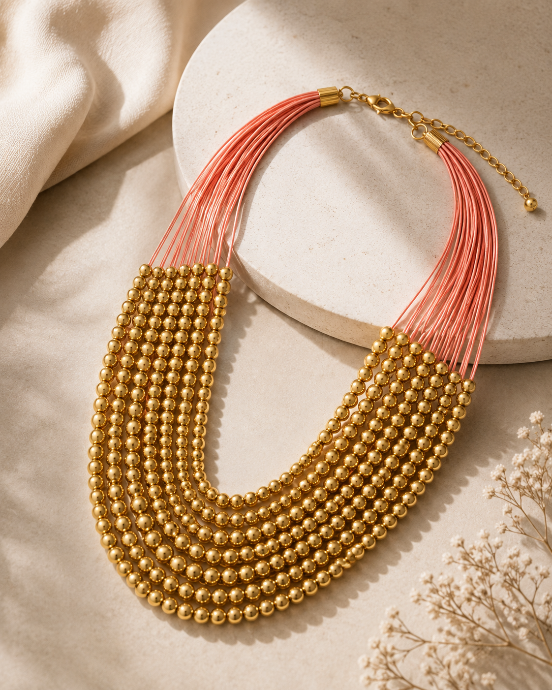 Golden beads Necklace Garud Wear