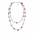 Handcrafted glass beaded necklace Garud Wear
