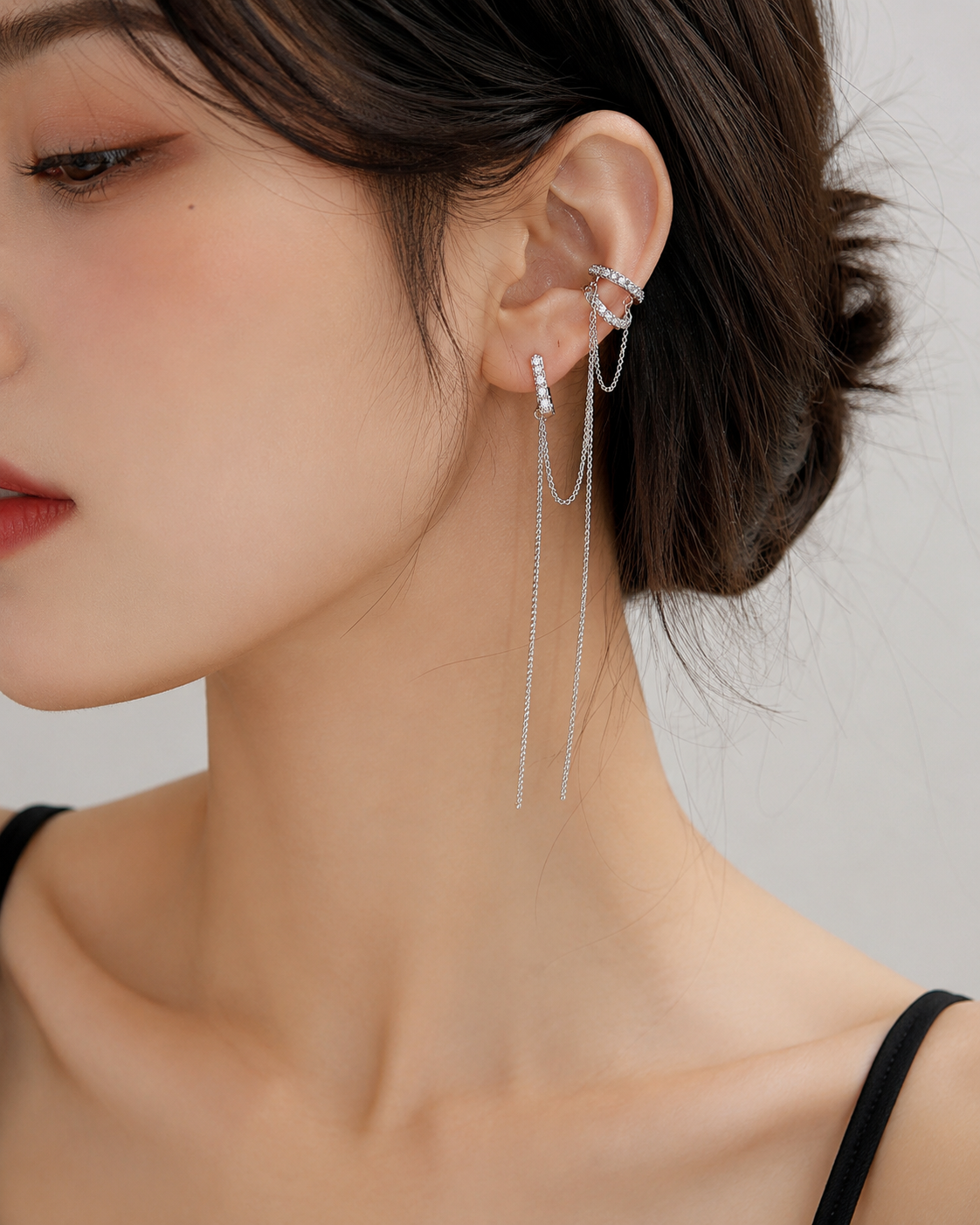 Elegant three-loop earrings Garud Wear