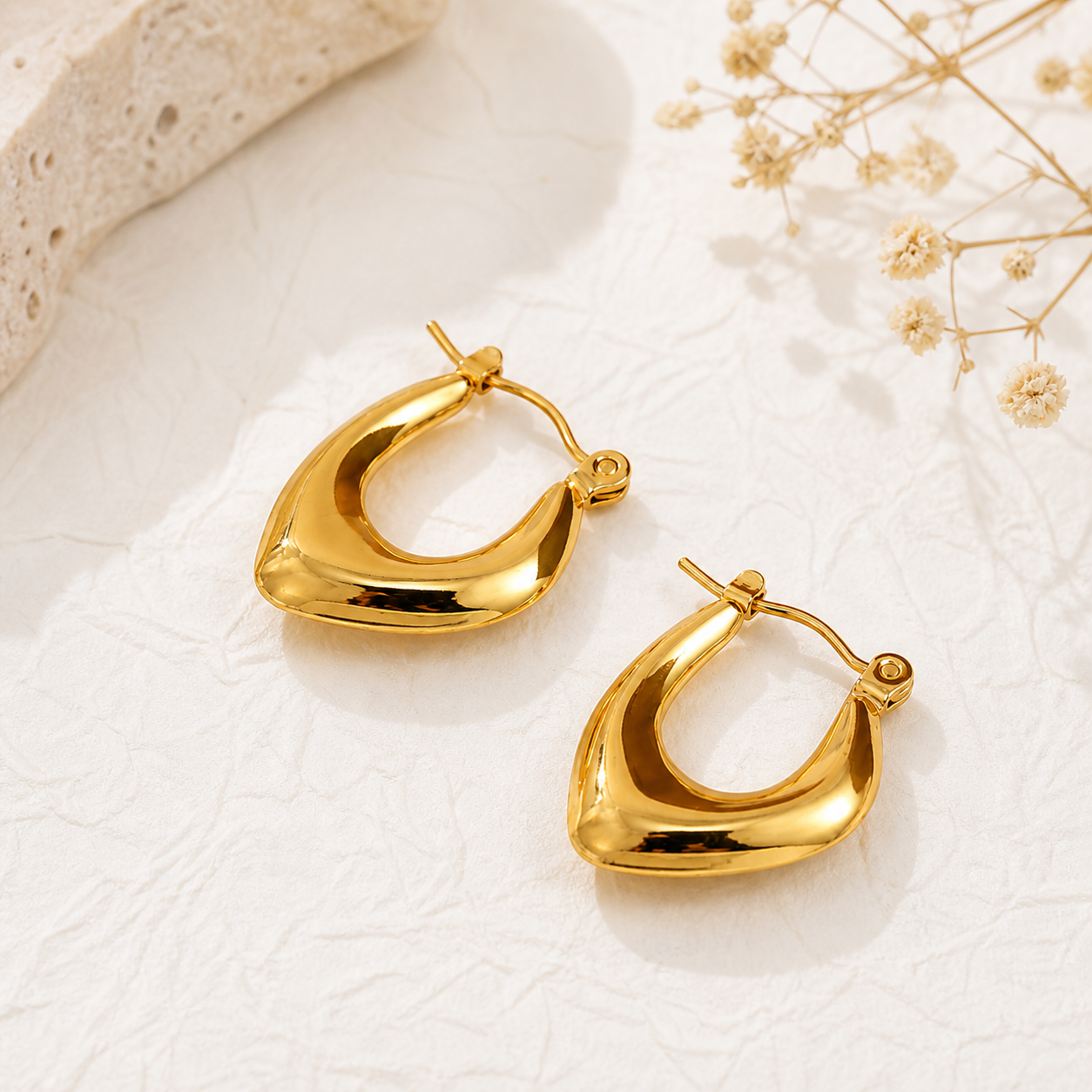 Elegant Golden Purse Earrings Garud Wear