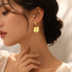 Elegant golden tree earrings Garud Wear