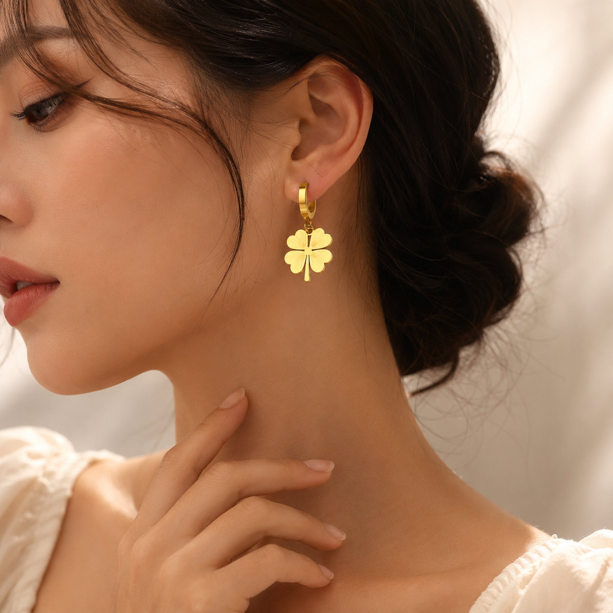 Elegant golden tree earrings Garud Wear