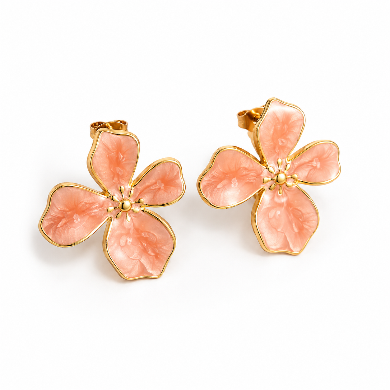 Peach Earrings Garud Wear