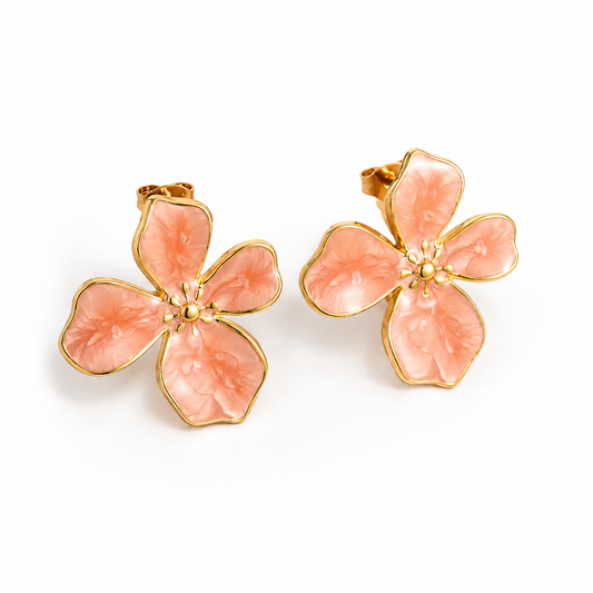 Peach Earrings Garud Wear