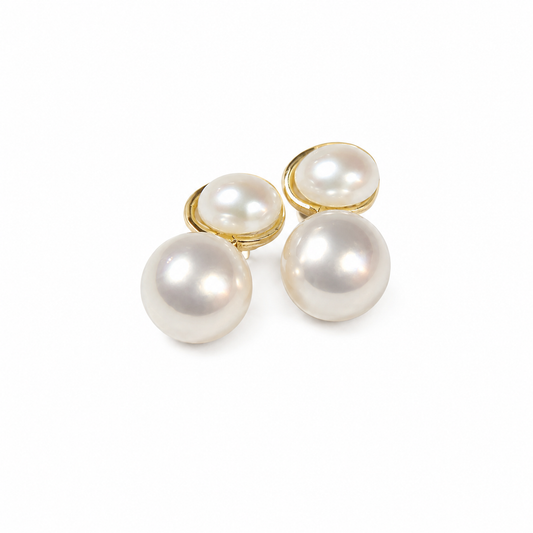 Timeless White Earrings Garud Wear