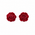 Elegant red rose earrings Garud Wear