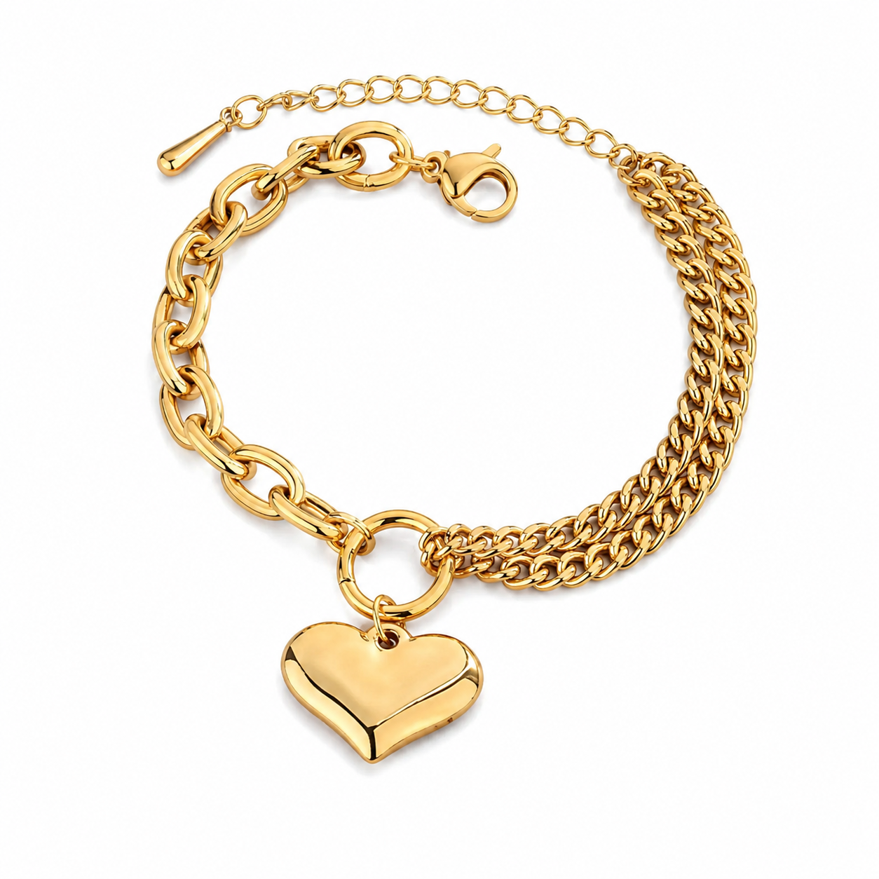 Delicate heart charm bracelet Garud Wear