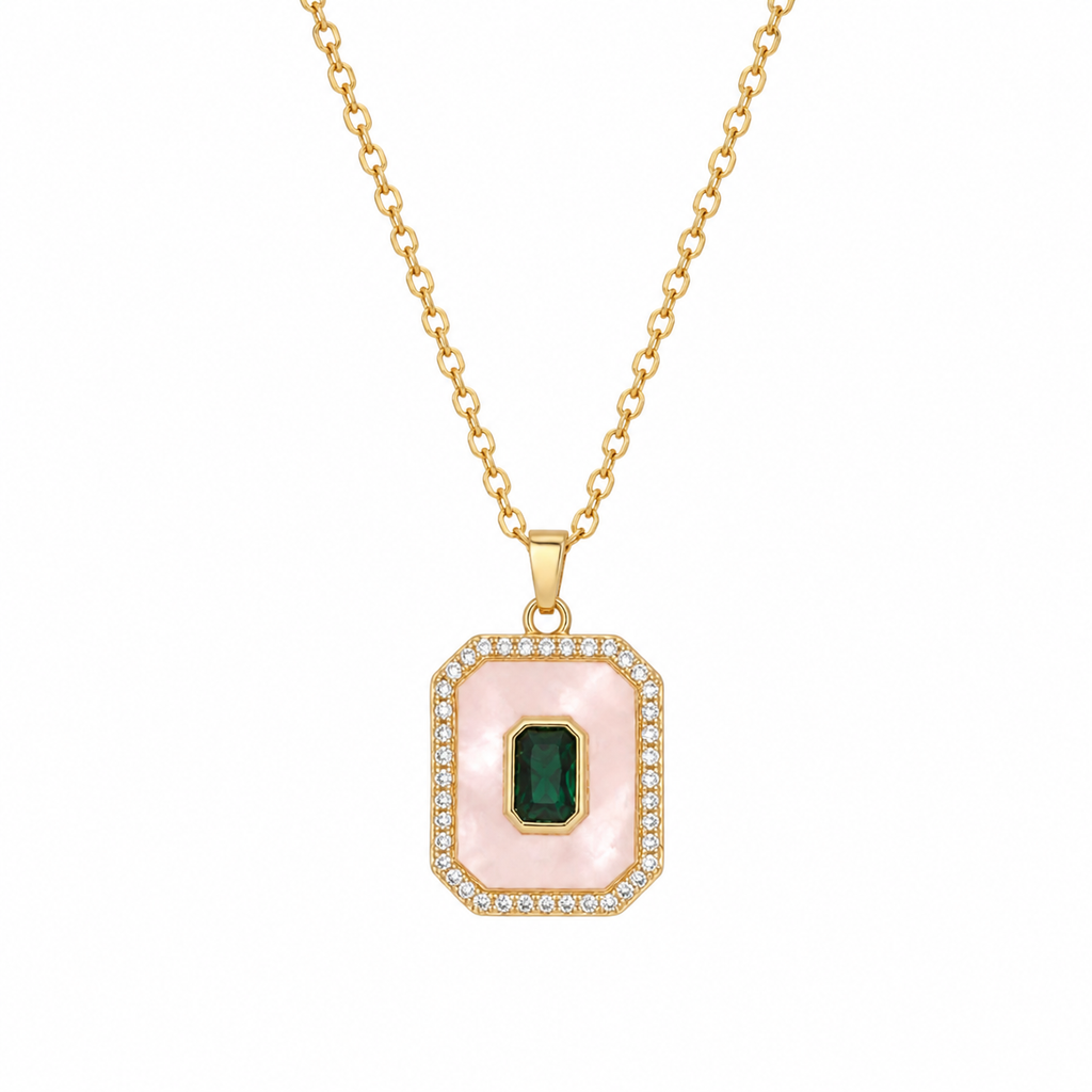 Green stone necklace Garud Wear