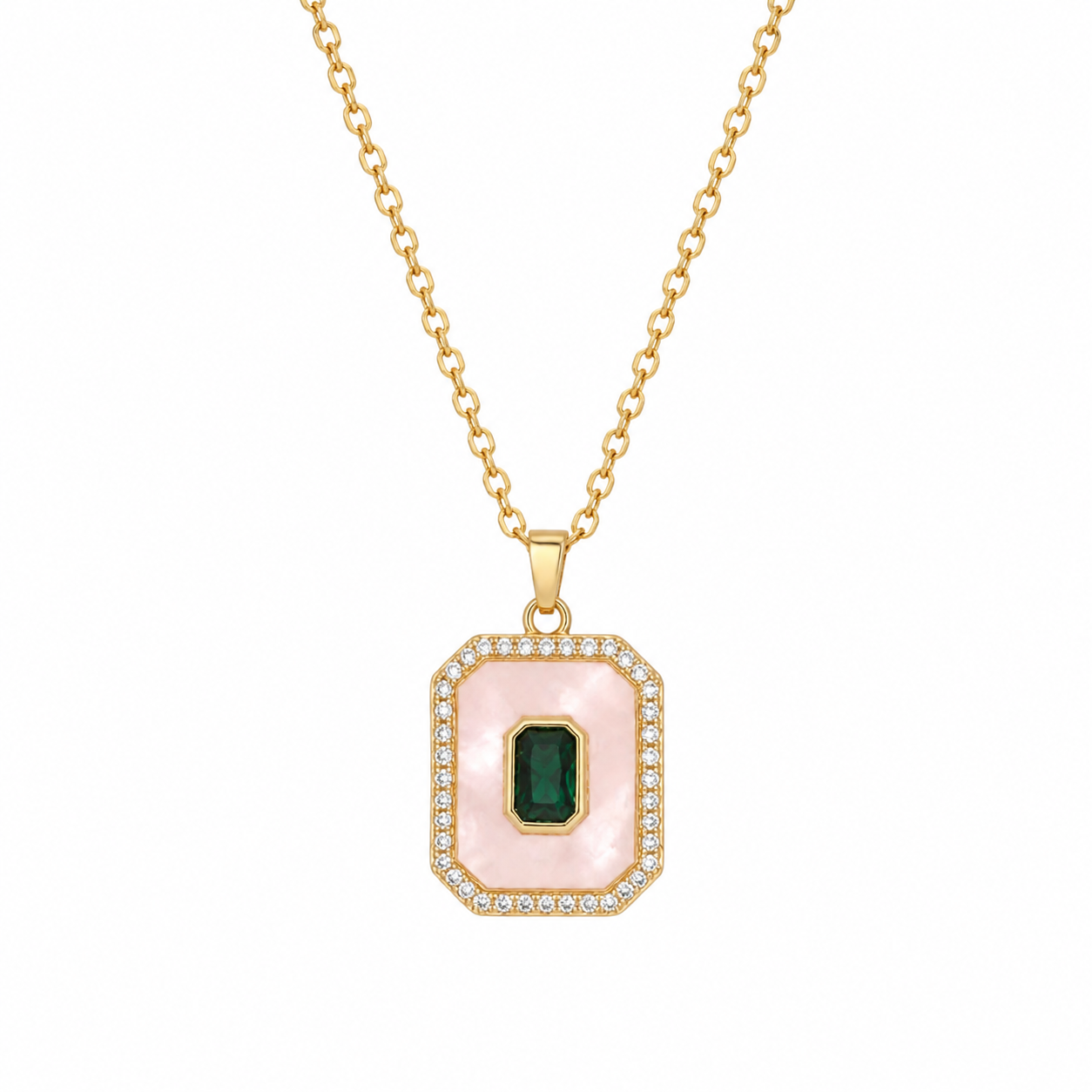 Green stone necklace Garud Wear