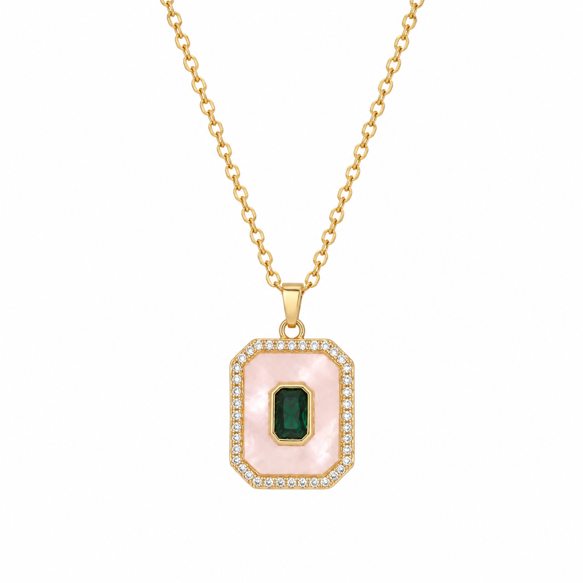 Green stone necklace Garud Wear