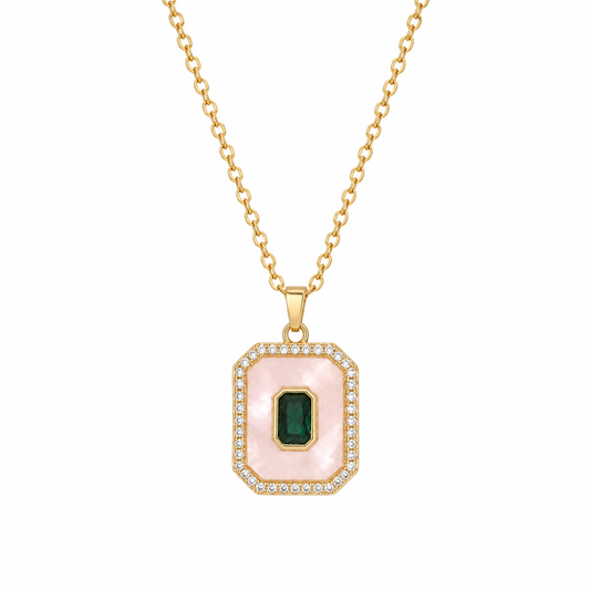 Green stone necklace Garud Wear