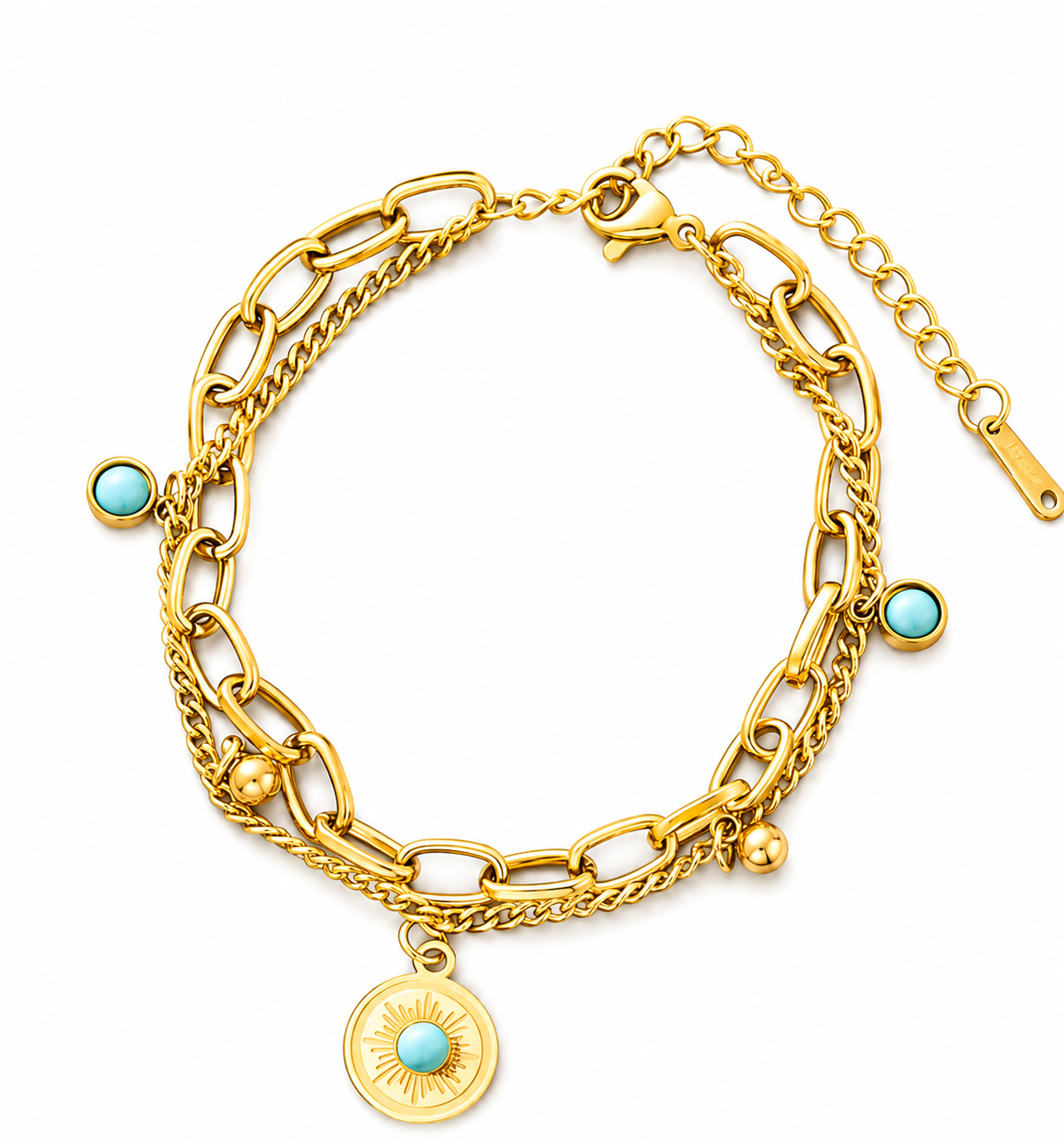 Golden charm bracelet Garud Wear
