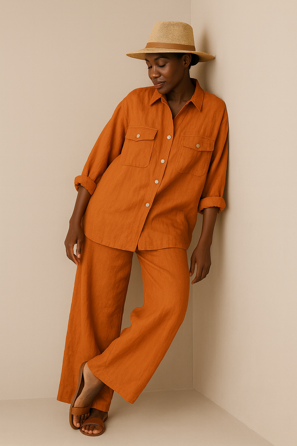 Pumpkin Spice Cord Set Garud Wear