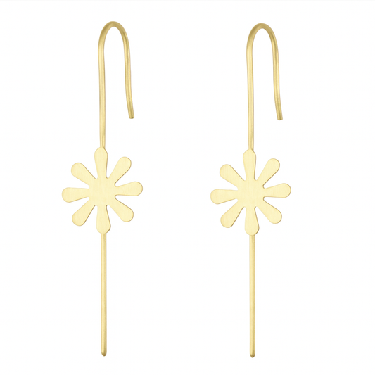 Golden Blossom Minimalist Earrings Garud Wear