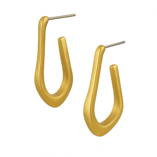 Radiant Grace Golden Earrings Garud Wear