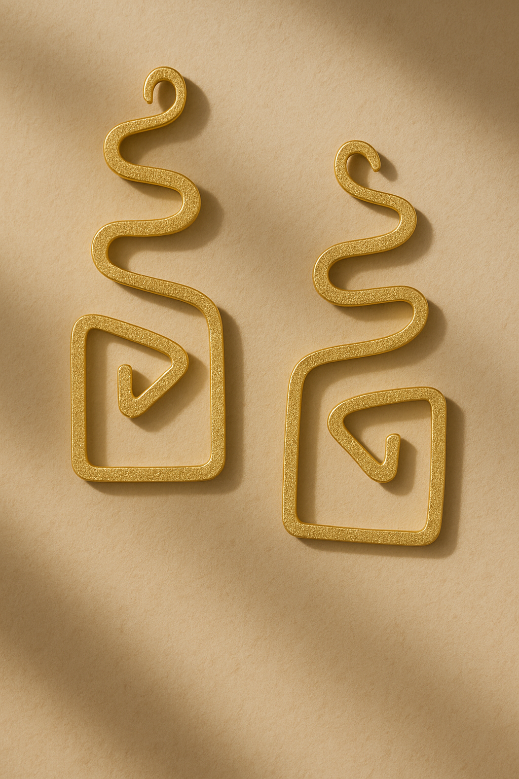 Elegant Spiral Glow Earrings Garud Wear