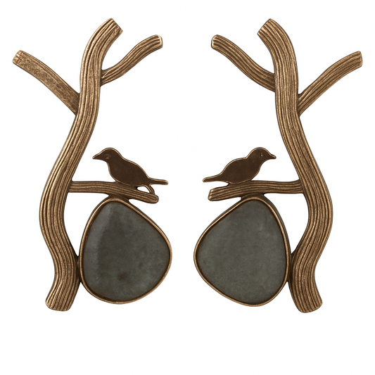 Rose Gold Dawn Bird Earrings Garud Wear