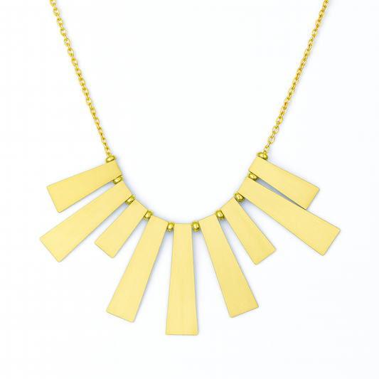 Golden Glow German Brass Necklace Garud Wear