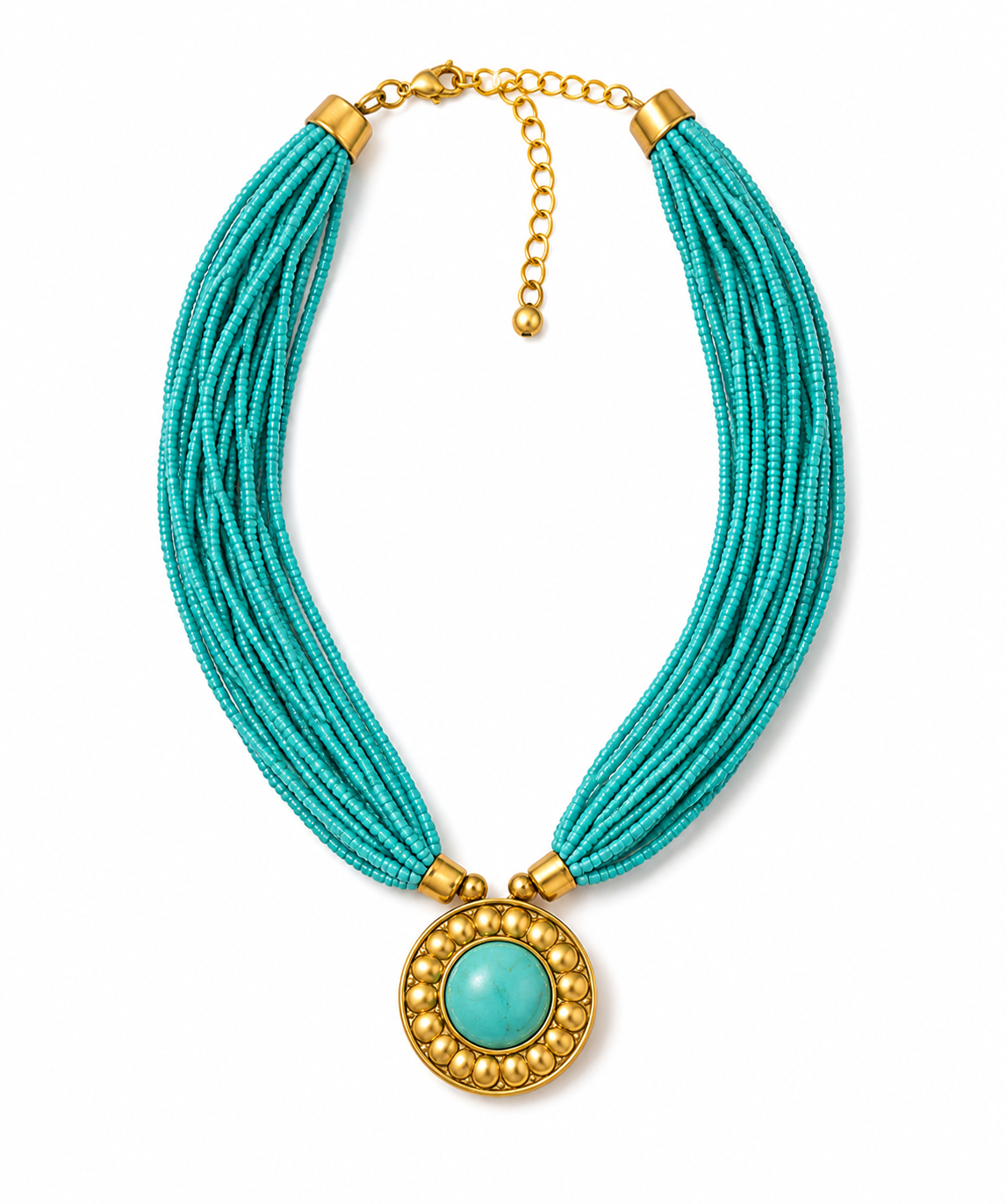 Pendant Beaded Necklace Garud Wear