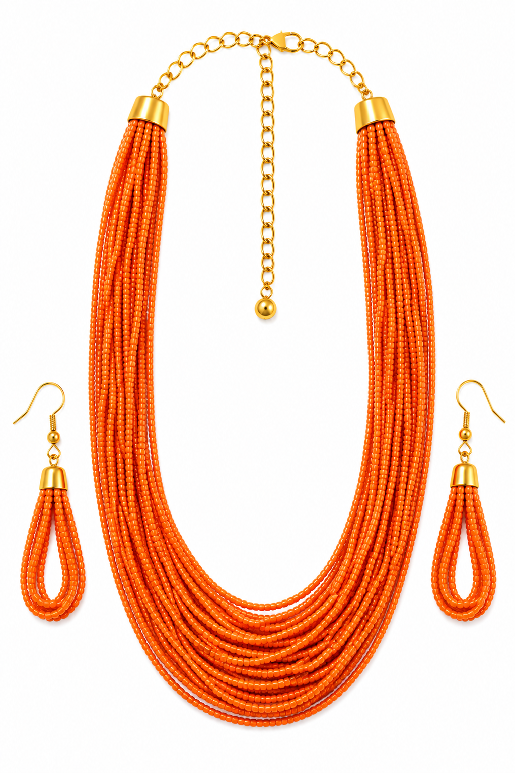 Long Beeded Necklace Garud Wear