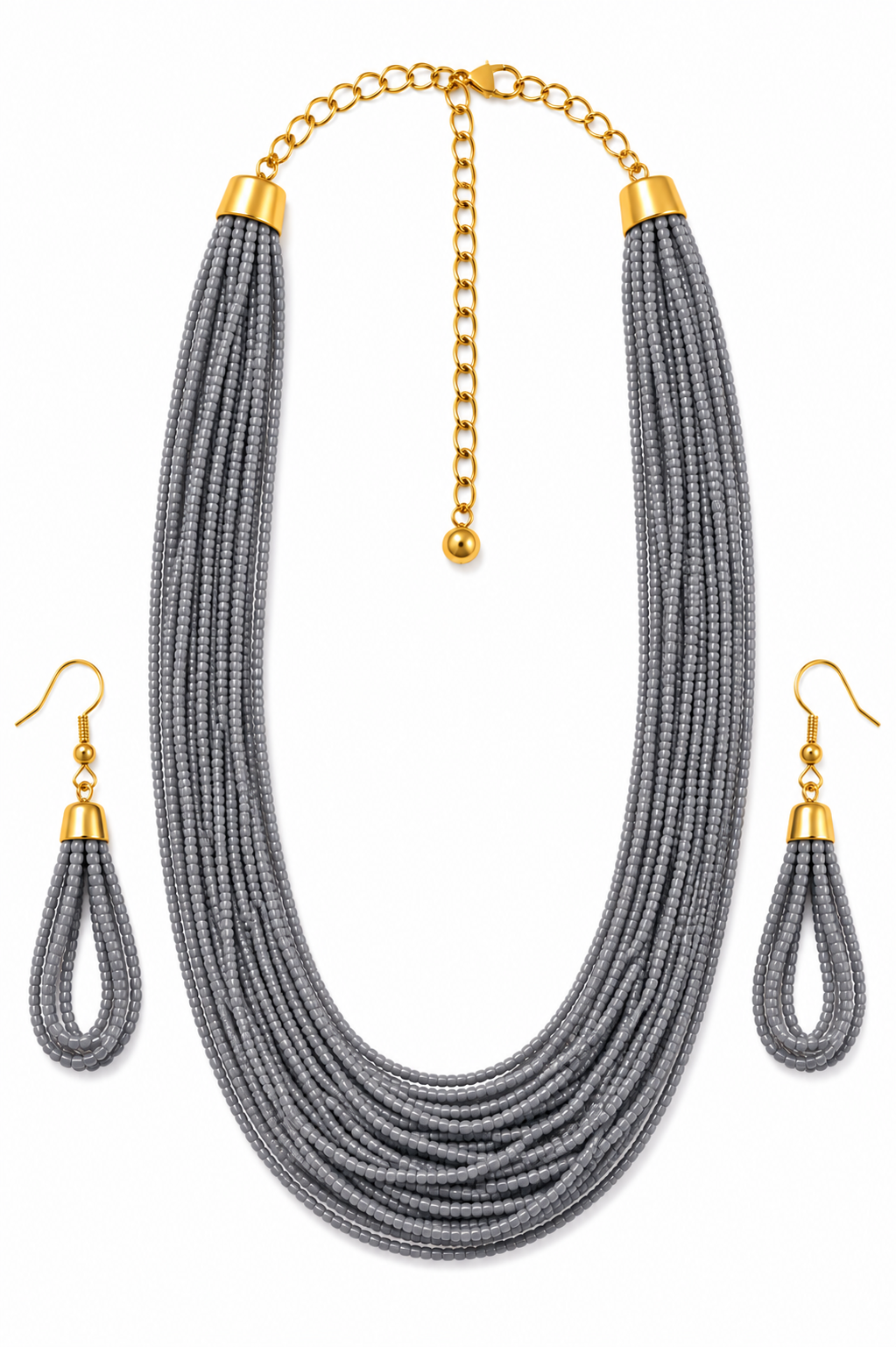 Long Beeded Necklace Garud Wear