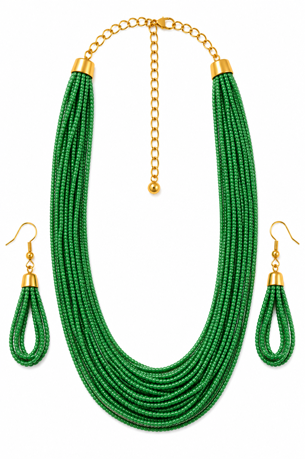 Long Beeded Necklace Garud Wear