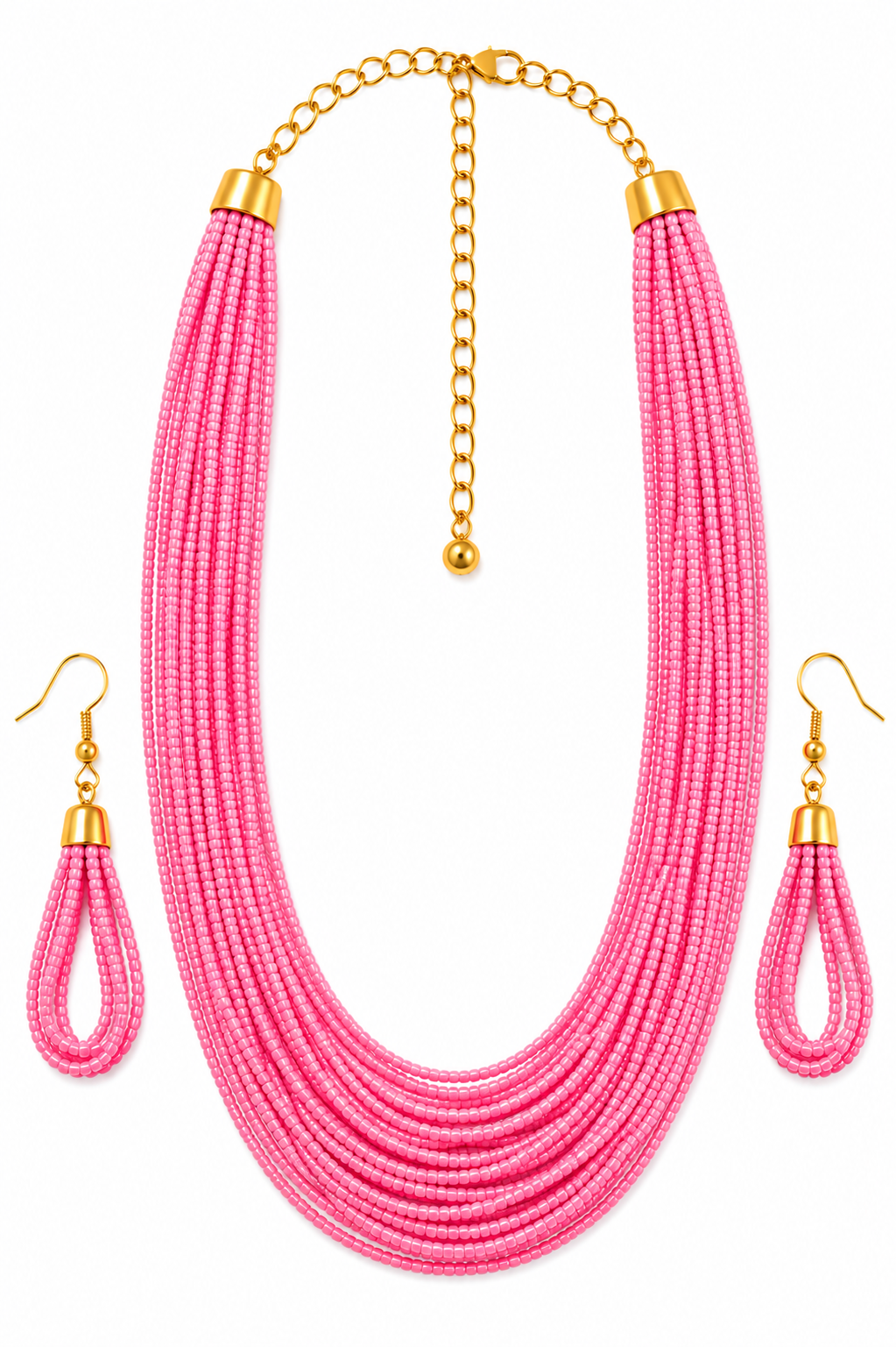 Long Beeded Necklace Garud Wear
