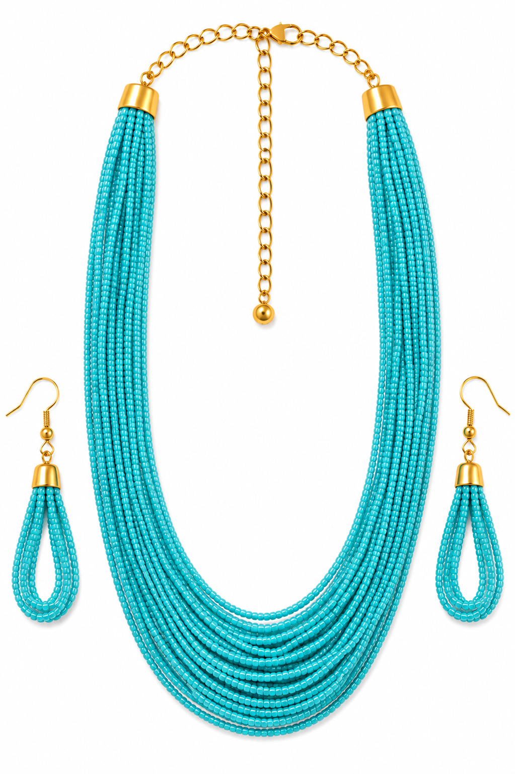 Long Beeded Necklace Garud Wear