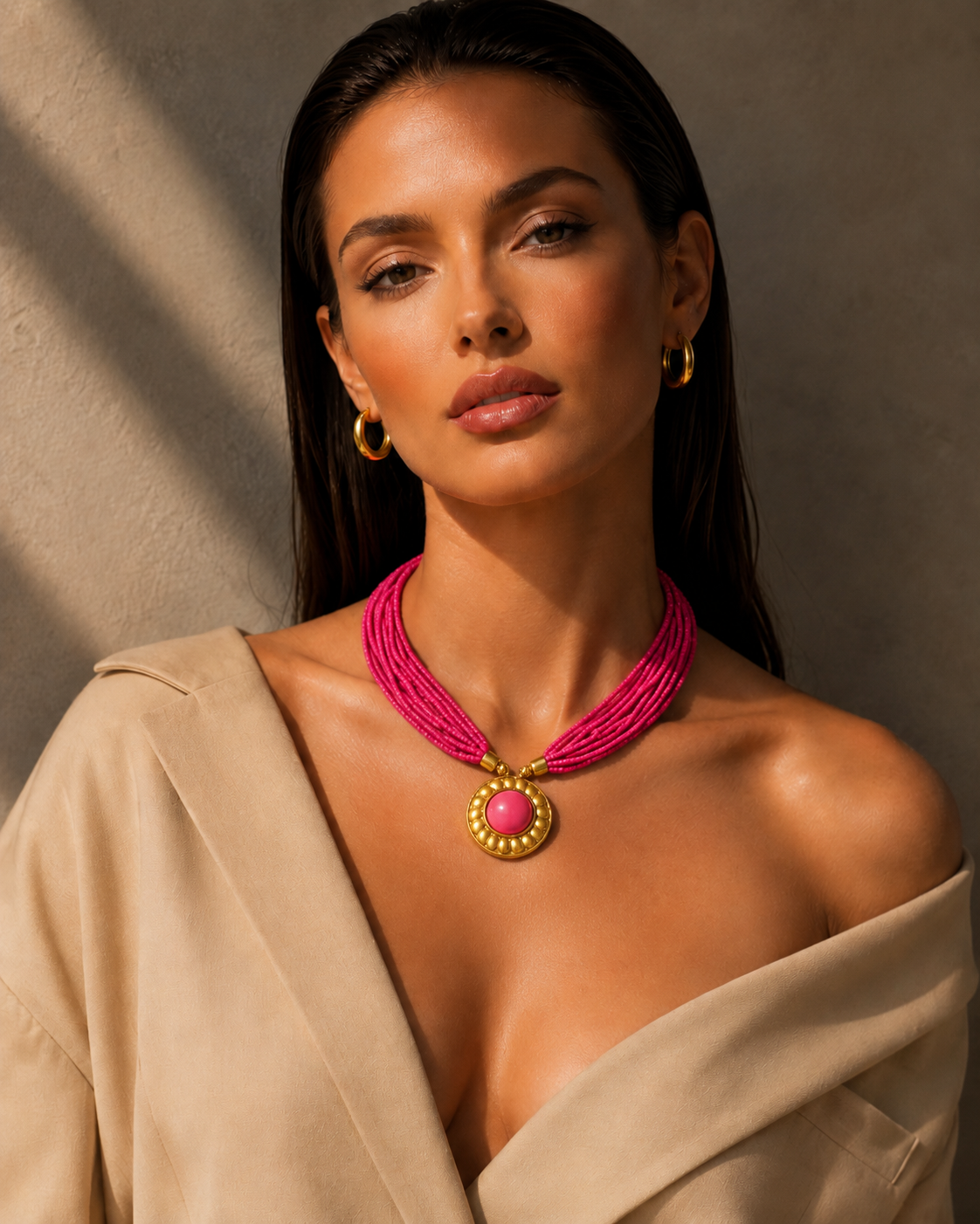 Pendant Beaded Necklace Garud Wear
