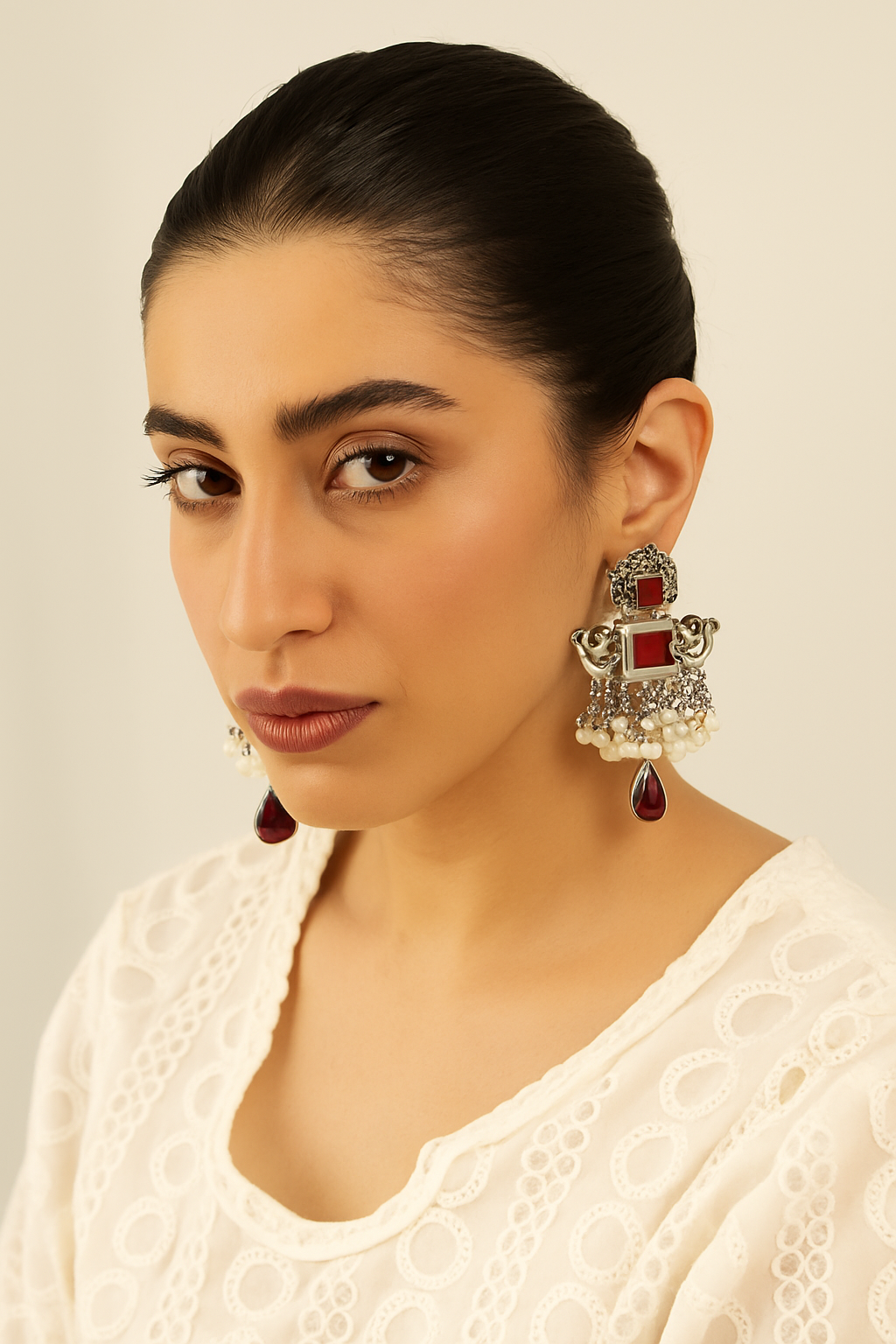 ruby-earrings Garud Wear