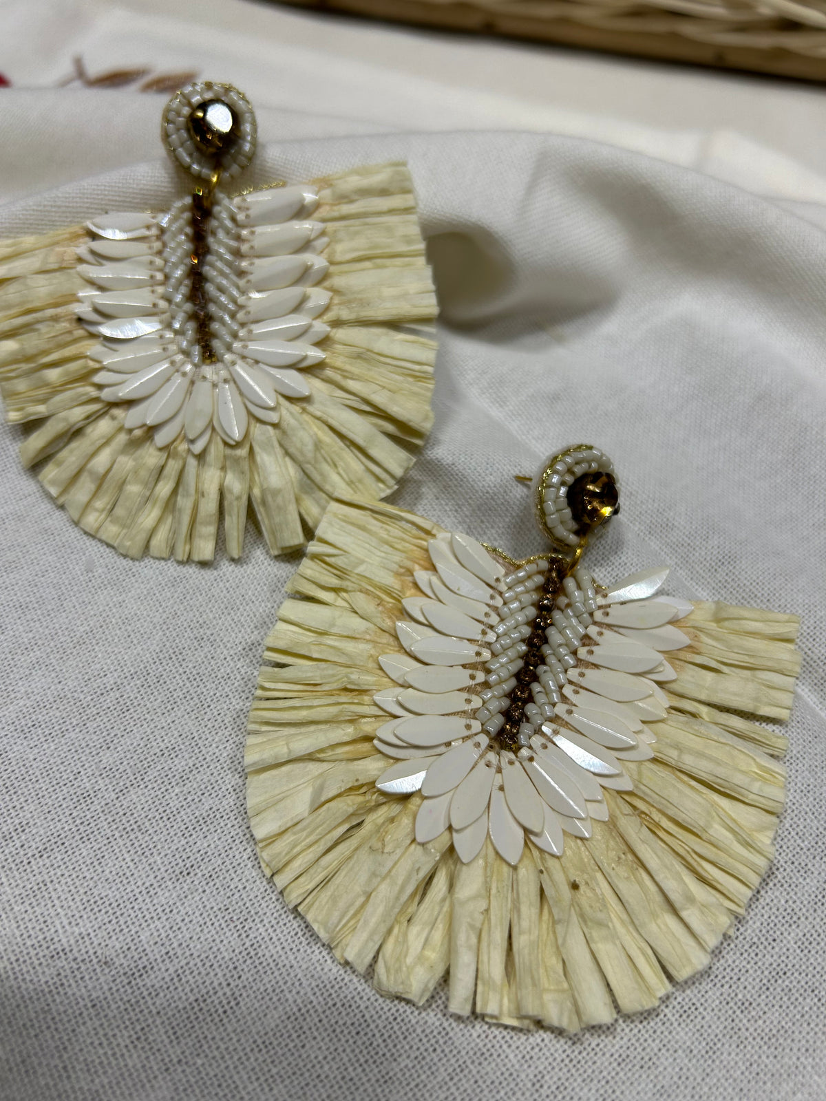 Raffia Delighted  Earrings - Garud Wear