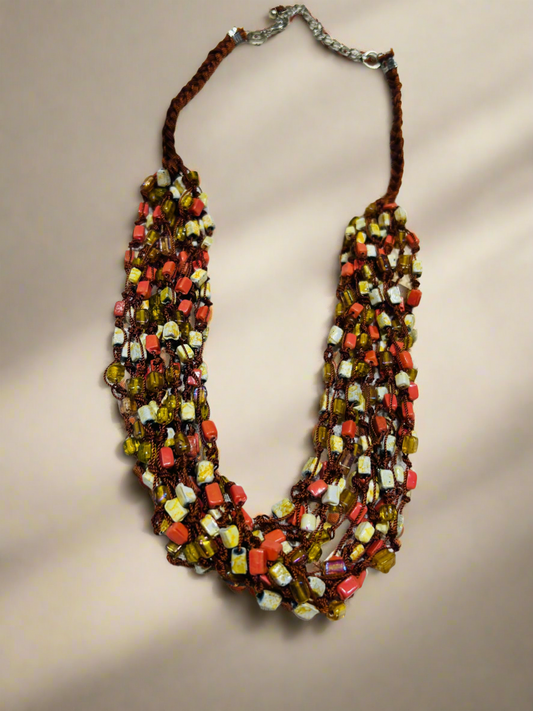 Multi bone beads Necklace Garud Wear