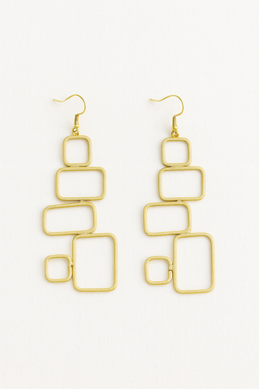 Golden GeoGrace Earrings Garud Wear