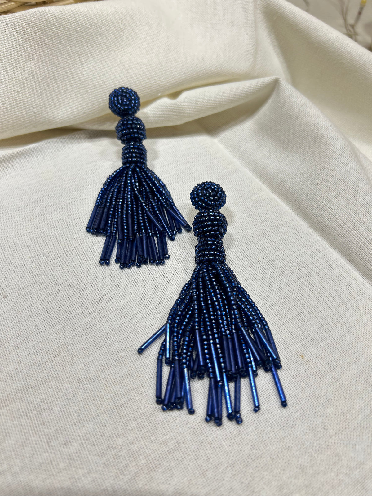 Blue Haze Tassel Dangles - Garud Wear