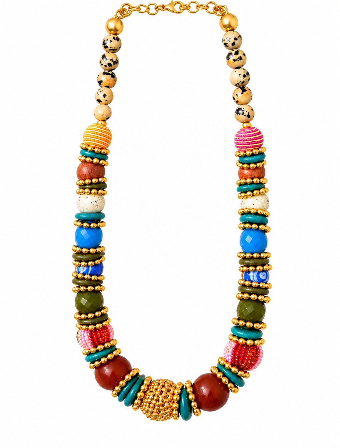 Round Beaded Necklace Garud Wear