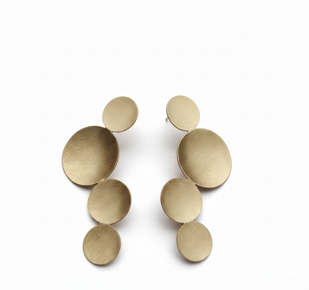 Golden Halo Drop Earrings Garud Wear