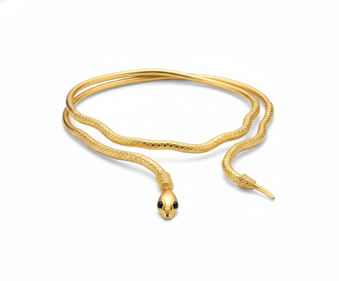 Serpent Gold Necklace