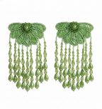 Forest Glow Beaded Earrings