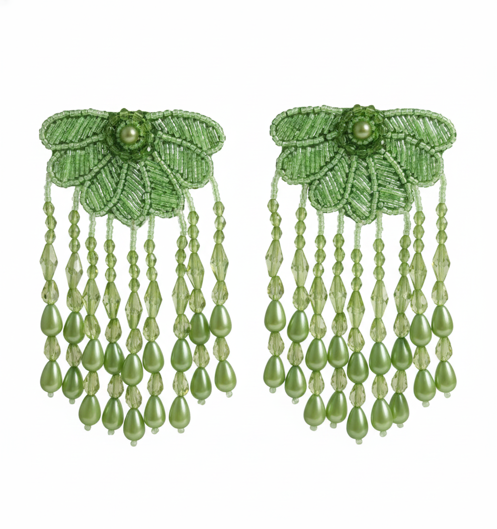 Forest Glow Beaded Earrings