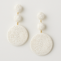 White Raffia Garud Wear