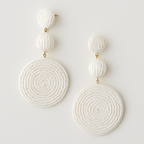 White Raffia Garud Wear