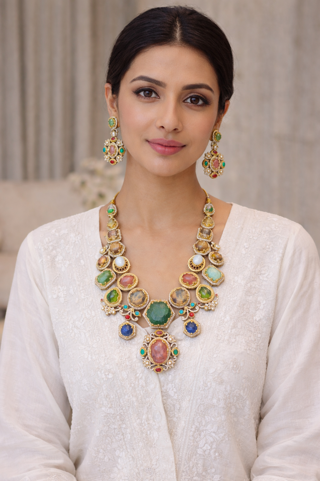 The semi-precious stone Royal necklace Garud Wear