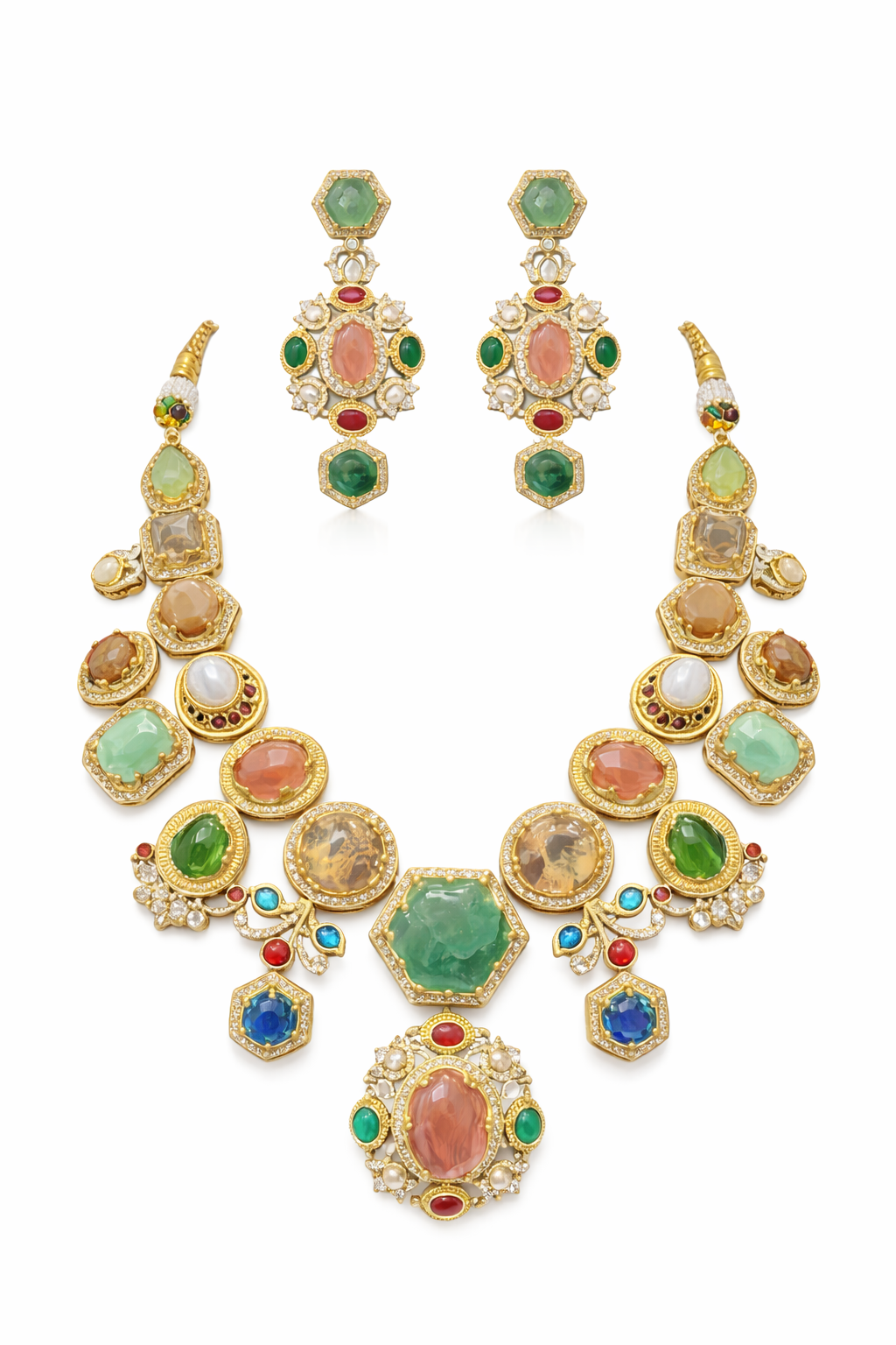 The semi-precious stone Royal necklace Garud Wear