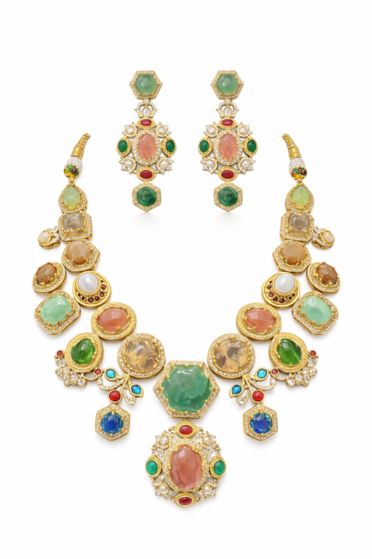 The semi-precious stone Royal necklace Garud Wear