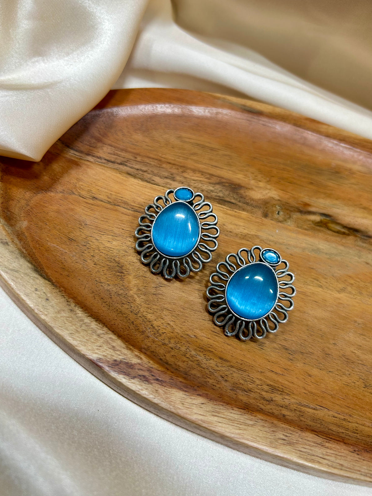 Blue Charm Studs - Garud Wear