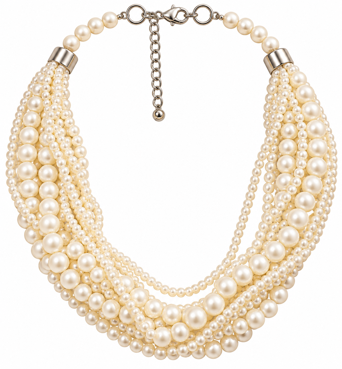 White Pearls Necklace Garud Wear